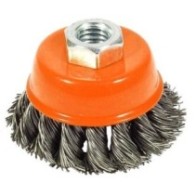 Szczotka doczołowa splatana stożek