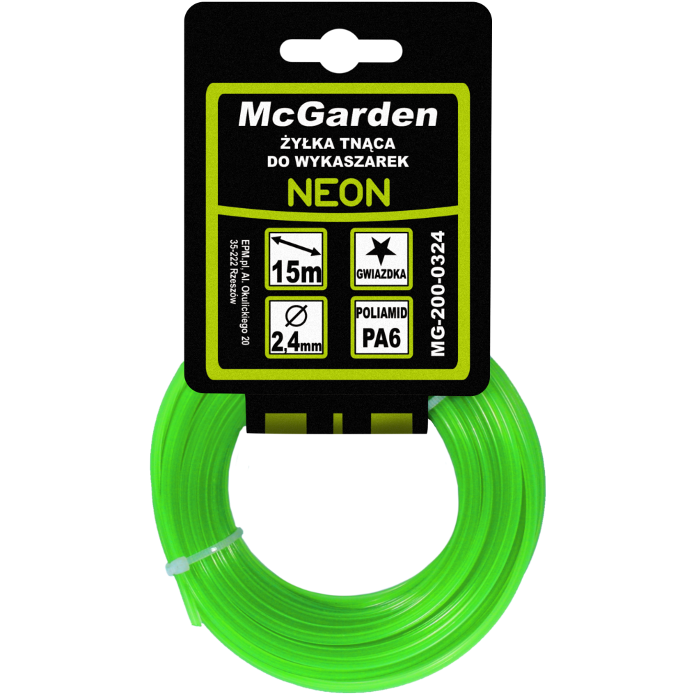 Żyłka tnąca do wykaszarki gwiazdka MCGARDEN