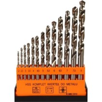 Zestaw wierteł HSS do metalu PLASTIC CASE