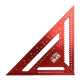 Kątownik ciesielski aluminiowy RED LINE