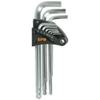 Komplet kluczy imbusowych z kulką PROFESSIONAL 9 szt.