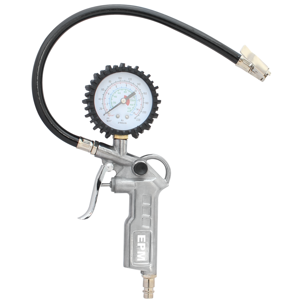 Pistolet do pompowania kół z manometrem AUARITA
